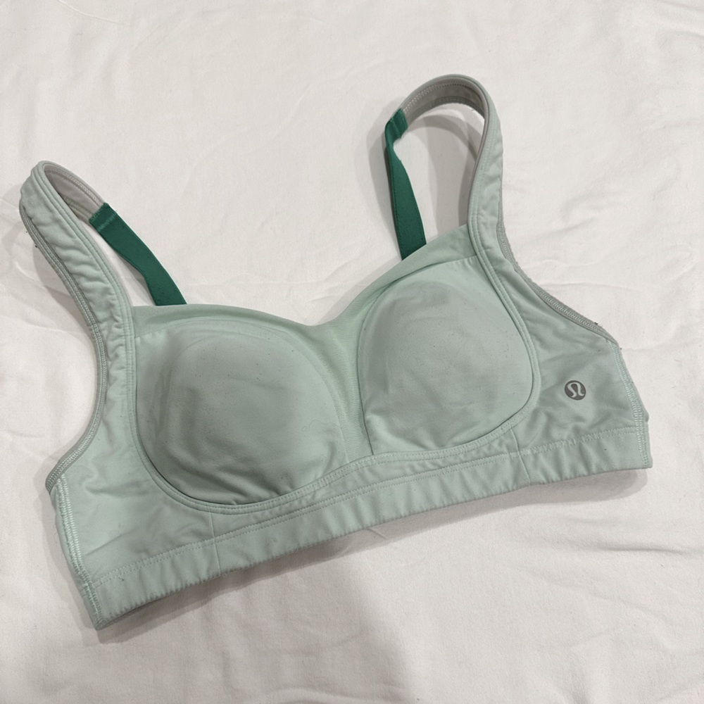 Mint Lululemon Ta-Ta Tamer High Support Bra 34C